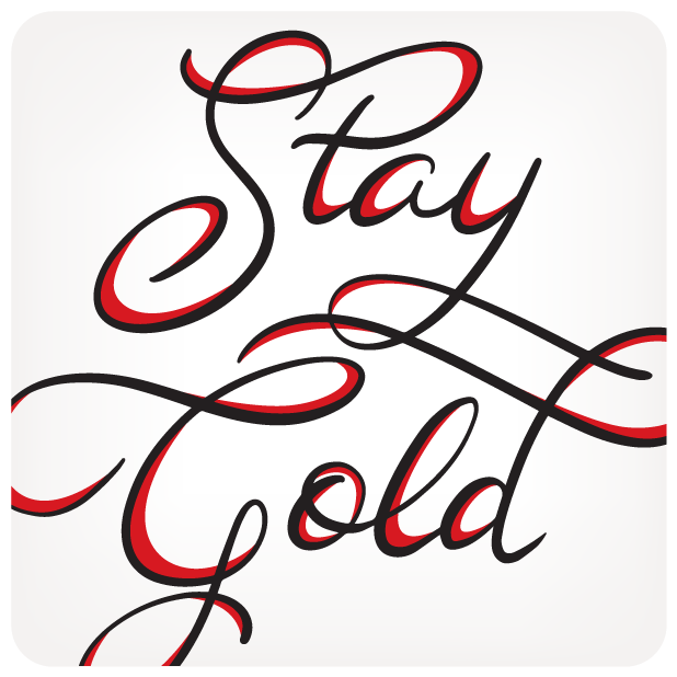 Eastern Spring Co Lettering - Stay Gold