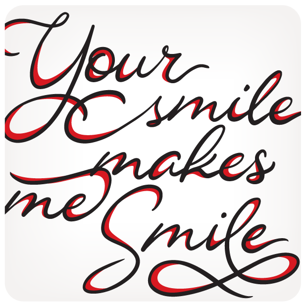 Eastern Spring Co Lettering - Your smile makes me smile
