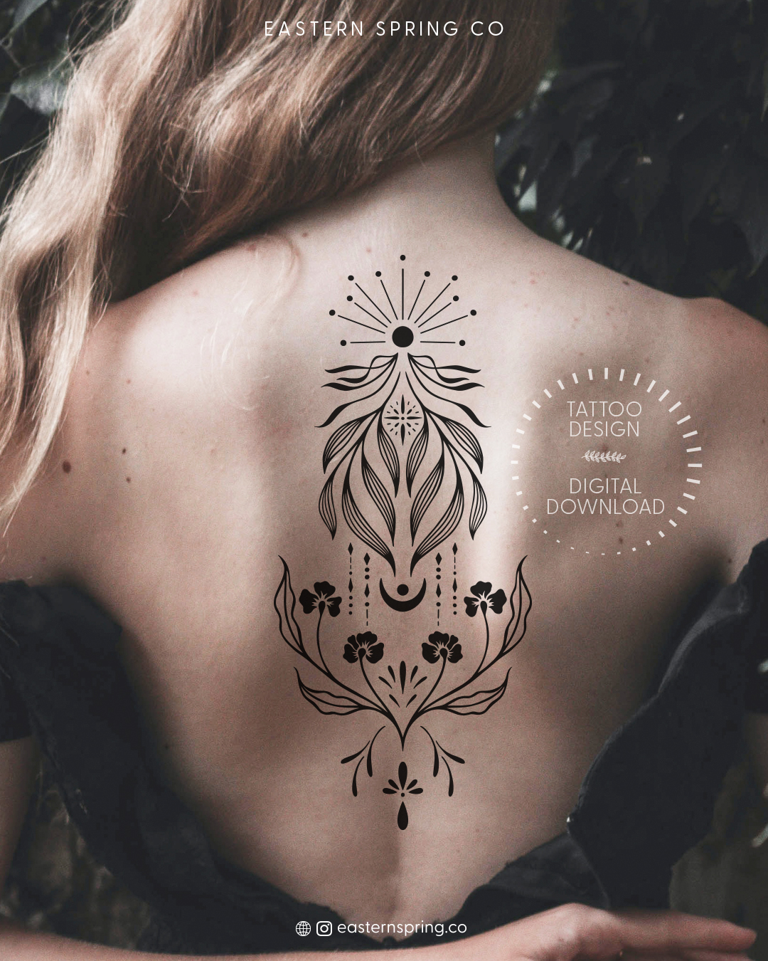 Eastern Spring Co artistic tattoo design