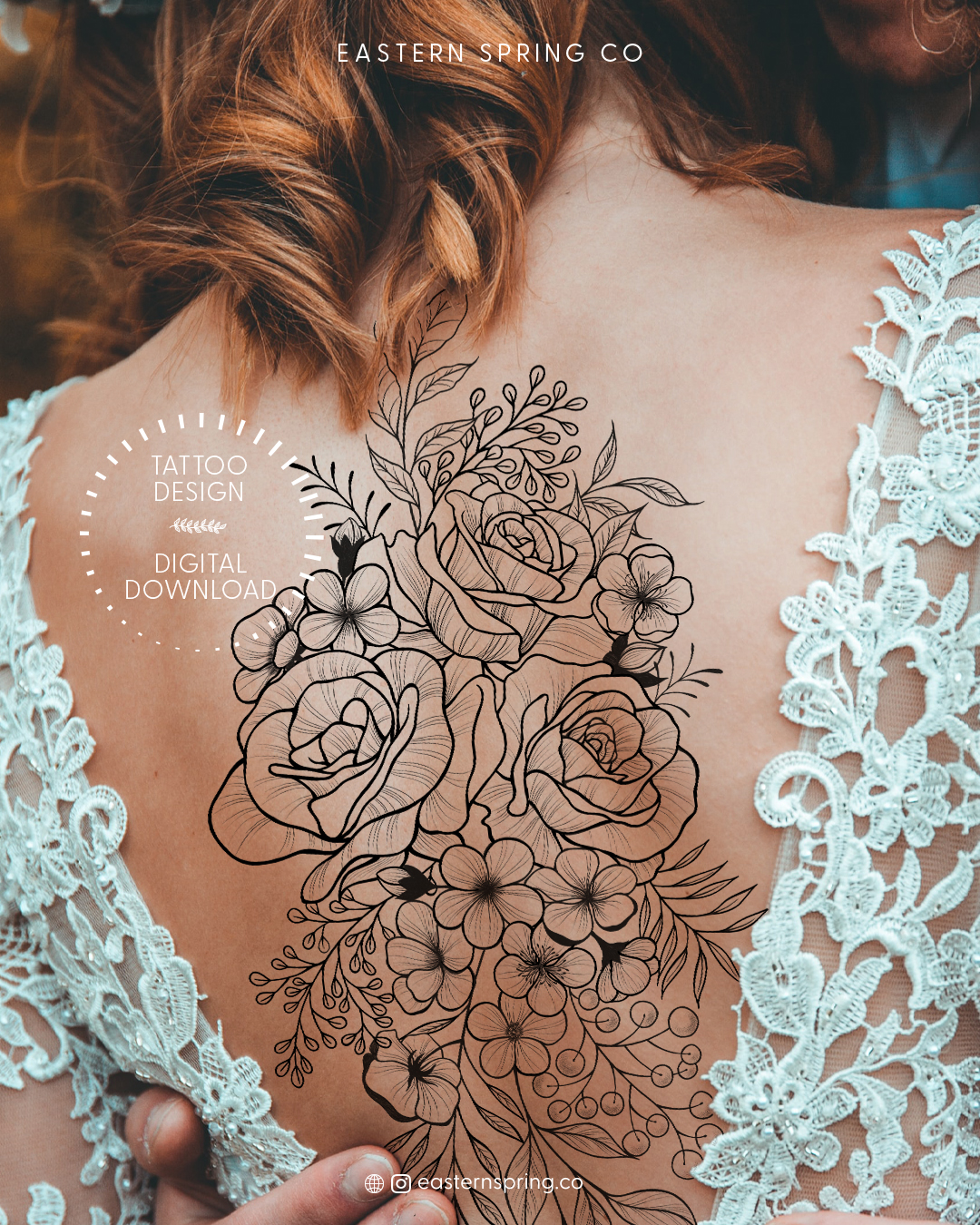 Eastern Spring Co artistic tattoo design, The Secret Garden