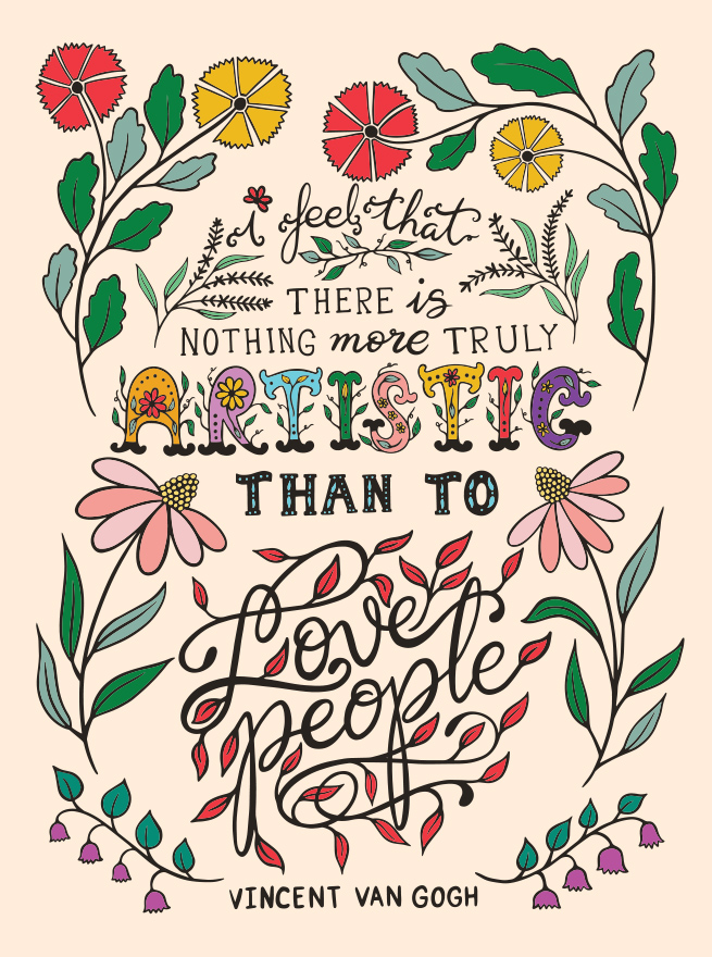 Eastern Spring Co Lettering art - To Love People