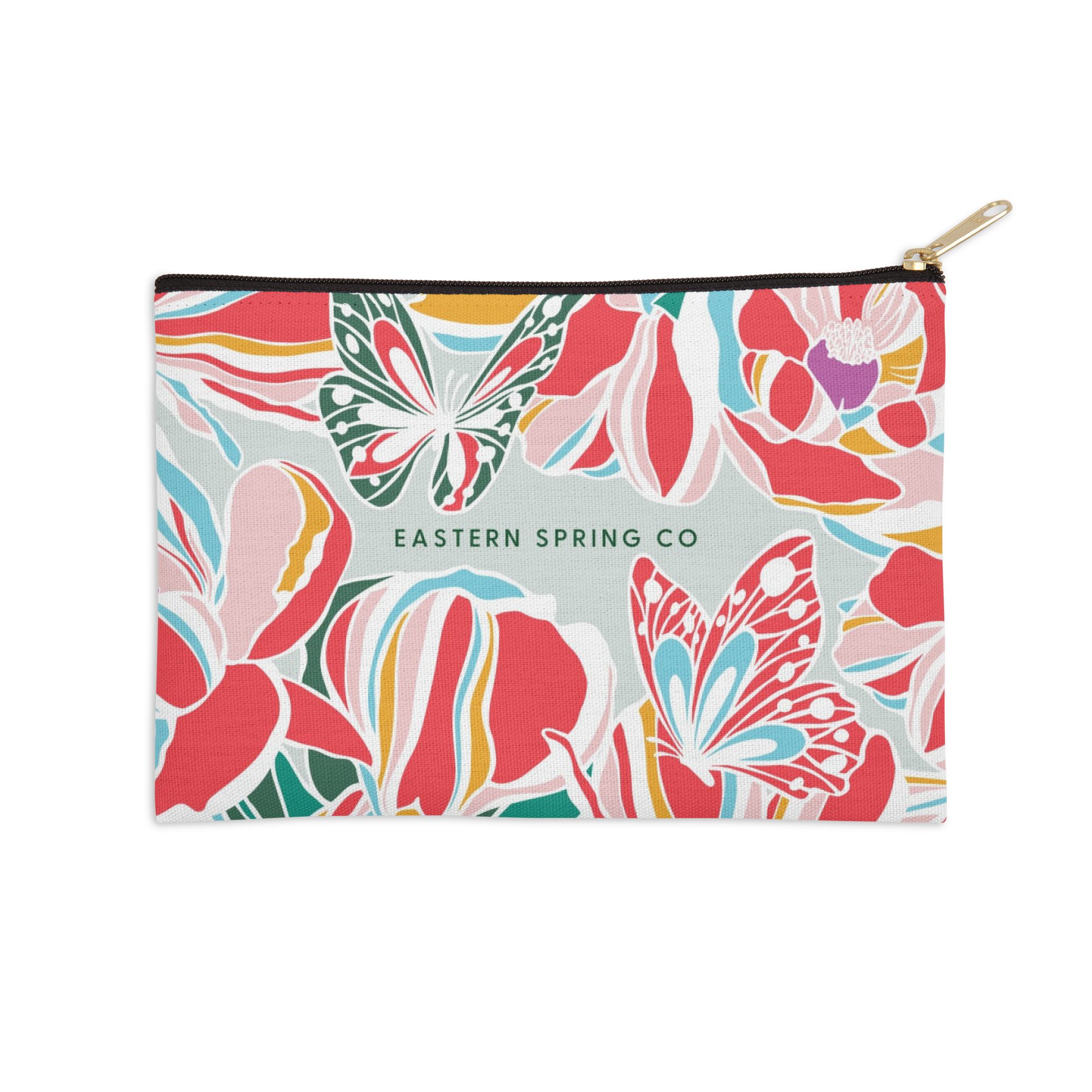 THE MAGNOLIAS AND BUTTERFLIES, Zip pouch