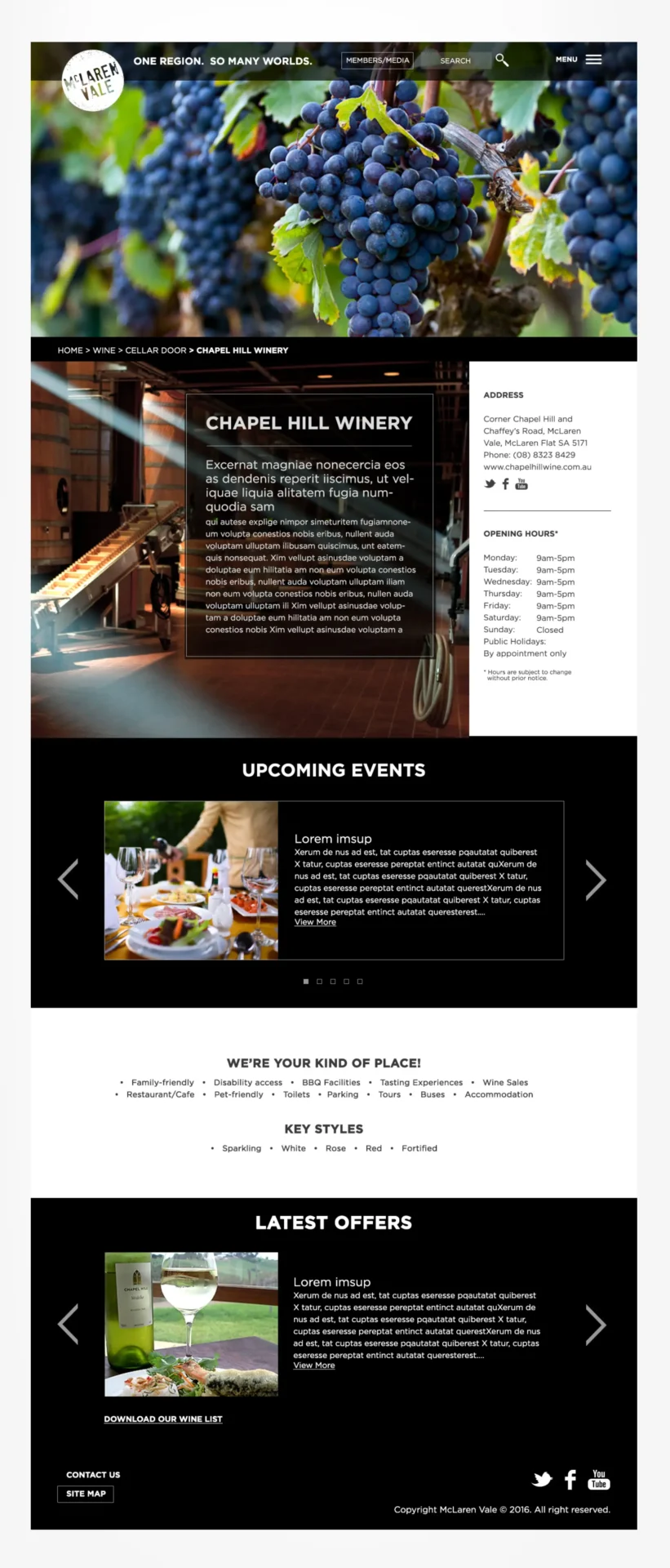McLaren Vale Website design - Yenty Jap McLaren Vale Website design - Yenty Jap