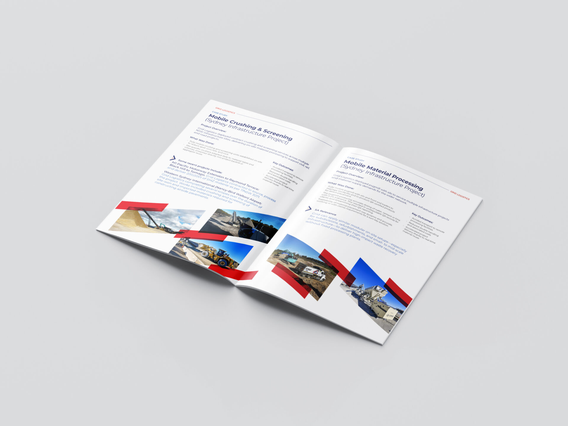 Grid Logistics Capability Statement brochure design