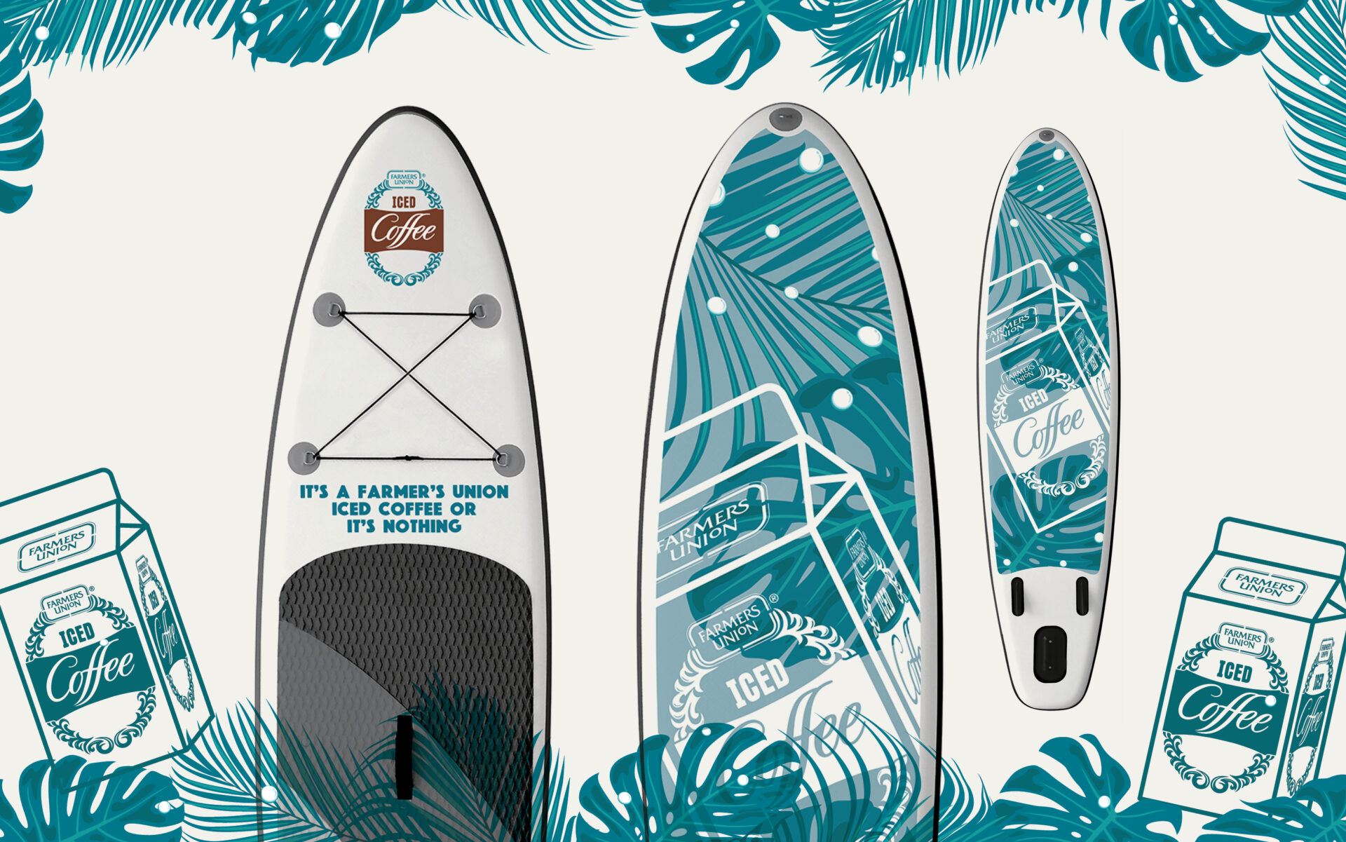 FUIC Farmers Union Paddle board design and illustration