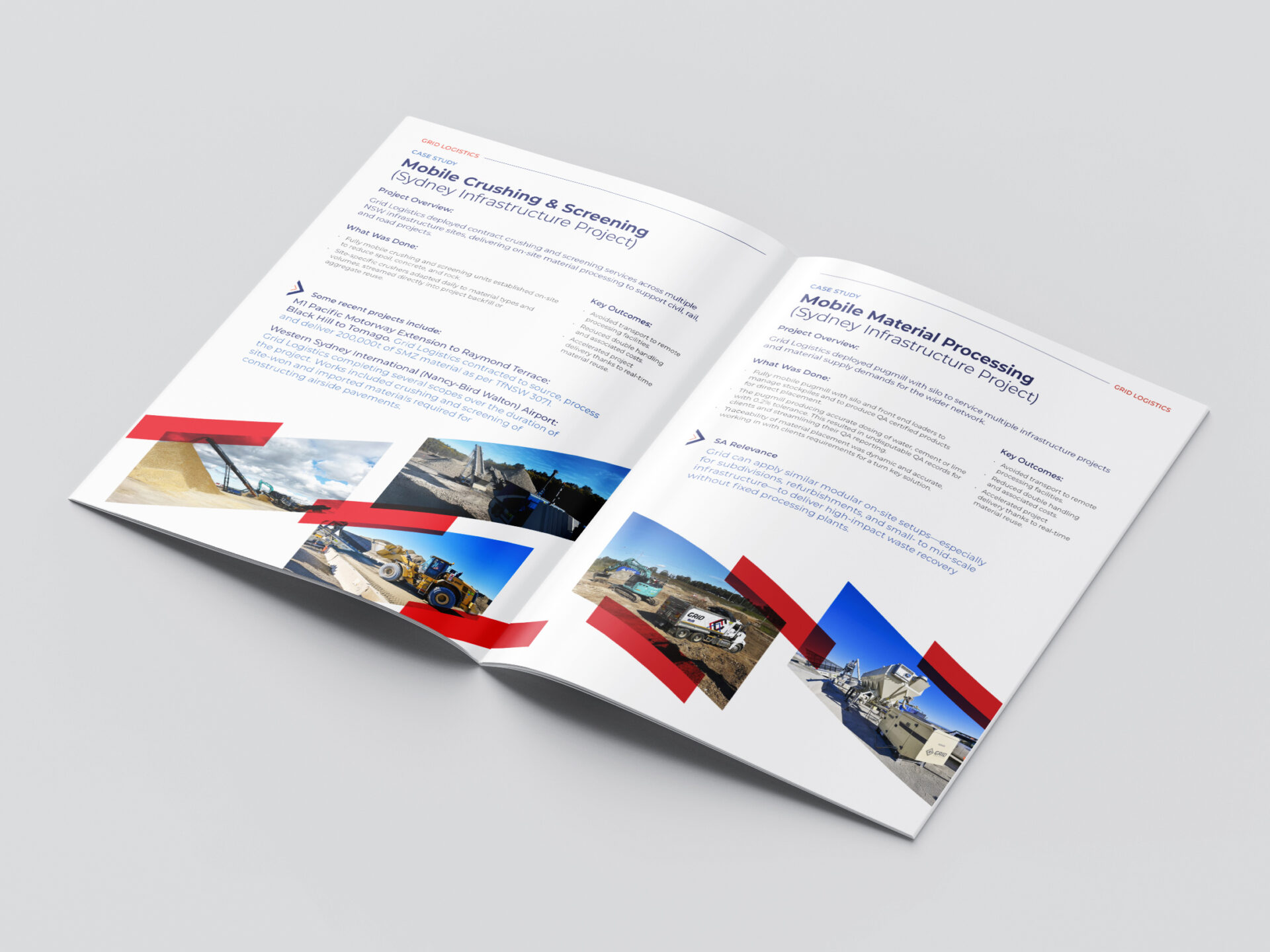 Grid Logistics Capability Statement brochure design